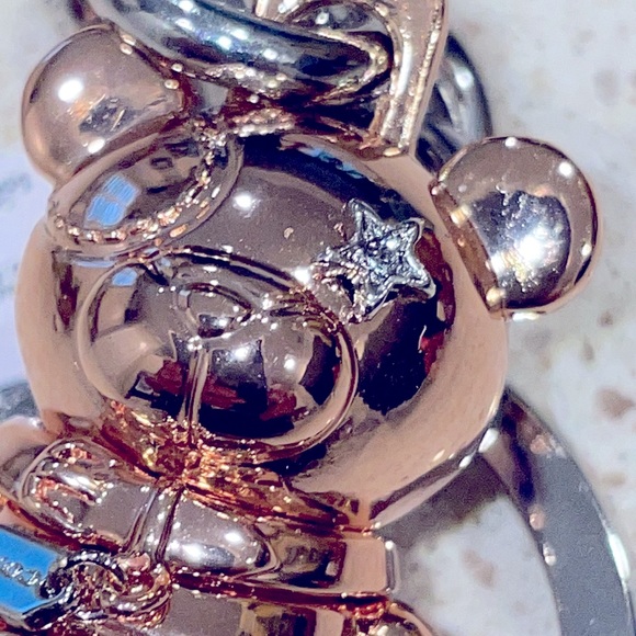 NWT Coach Signature Rose Golf Bear - Picture 7 of 14